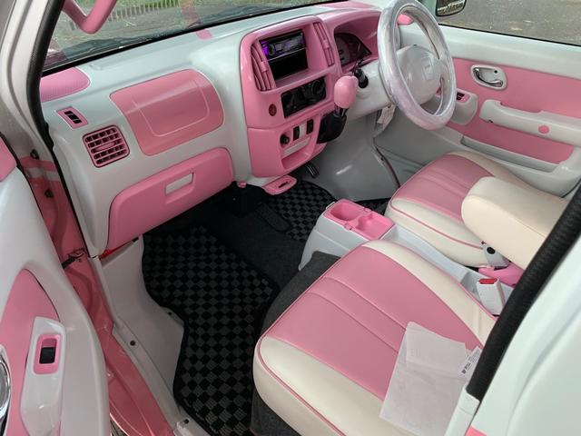 スズキ エブリイワゴン ジョイポップターボ ４速ａｔ ４窓パワーウインド ターボ 内装ピンクペイント シートカバー 79 9万円 平成17年 05年 岐阜県 中古車 価格 Com