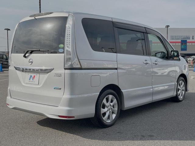 ハイウェイスター S-ハイブリッド 純正SDナビ 電動スライドドア リアオートエアコン 禁煙車 バックカメラ クルーズコントロール ETC スマートキー リアロールサンシェード 革巻きステアリングホイール 純正16インチアルミホイール(40枚目)