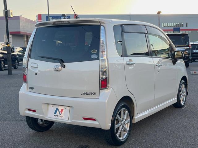 ムーヴ カスタム Xリミテッド 純正SDナビ バックカメラ 禁煙車 スマートキー HIDヘッド ETC オートエアコン 純正14インチアルミ CD 地デジ シートリフター 電動格納ミラー アームレスト アイドリングストップ(36枚目)