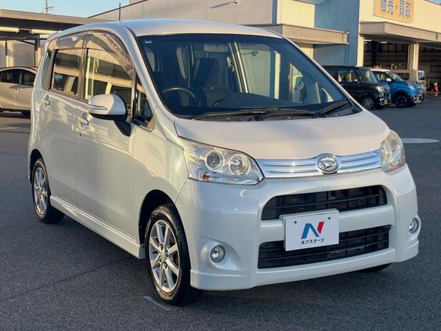 ムーヴ カスタム Xリミテッド 純正SDナビ バックカメラ 禁煙車 スマートキー HIDヘッド ETC オートエアコン 純正14インチアルミ CD 地デジ シートリフター 電動格納ミラー アームレスト アイドリングストップ(40枚目)