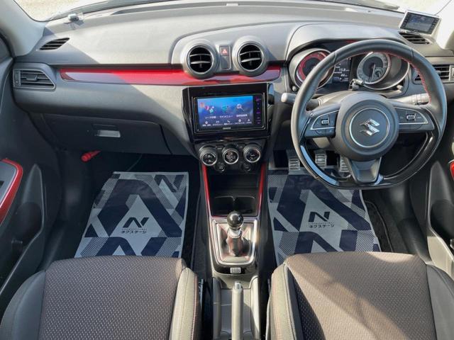 スイフトスポーツ ベースグレード MT車 ターボ SDナビ 禁煙車 シートヒーター ドラレコ スマートキー LEDヘッド ビルトインETC クルコン オートライト オートエアコン 純正17インチアルミ Bluetooth CD(2枚目)
