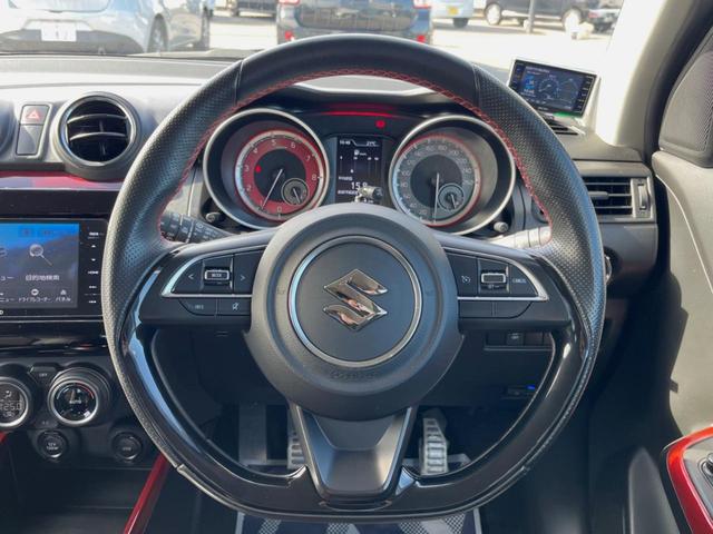 スイフトスポーツ ベースグレード MT車 ターボ SDナビ 禁煙車 シートヒーター ドラレコ スマートキー LEDヘッド ビルトインETC クルコン オートライト オートエアコン 純正17インチアルミ Bluetooth CD(22枚目)