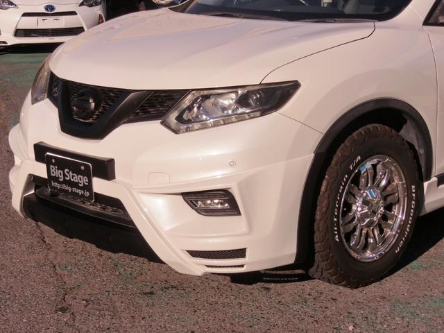 エクストレイル ２０Ｘ　ハイブリッド　エマージェンシーブレーキＰ　４ＷＤ　プレミア保証プラチナ２年付　ＭｓスピードＺＥＵＳボディキット　アラウンドビューＭ　エマブレ　前席シートヒーターＬＥＸＸＥＬメッキ１７ＡＷ　ＢＦグッドリッチＡＴ／ＴＡ　ＬＥＤヘッド．ＬＥＤフォグ（6枚目）