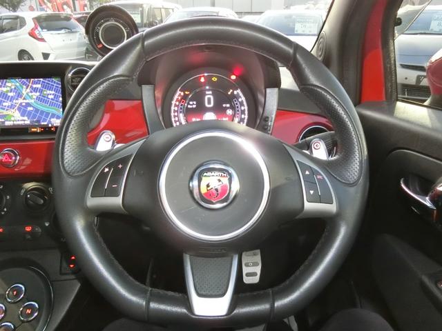 アバルト５００ ベースグレード　走行２６２９５Ｋｍ　カロッエリアナビ　フルセグ　ＢＴ　Ｂカメラ　　　ＨＩＤヘッドライト　フォグランプ　パドルシフト　純正１６ＡＷ　キーレスキー（22枚目）