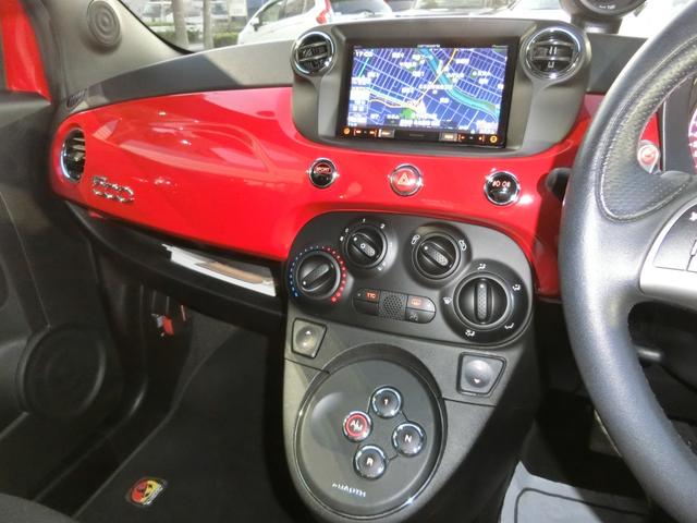 アバルト５００ ベースグレード　走行２６２９５Ｋｍ　カロッエリアナビ　フルセグ　ＢＴ　Ｂカメラ　　　ＨＩＤヘッドライト　フォグランプ　パドルシフト　純正１６ＡＷ　キーレスキー（26枚目）