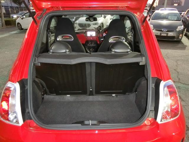 アバルト５００ ベースグレード　走行２６２９５Ｋｍ　カロッエリアナビ　フルセグ　ＢＴ　Ｂカメラ　　　ＨＩＤヘッドライト　フォグランプ　パドルシフト　純正１６ＡＷ　キーレスキー（39枚目）