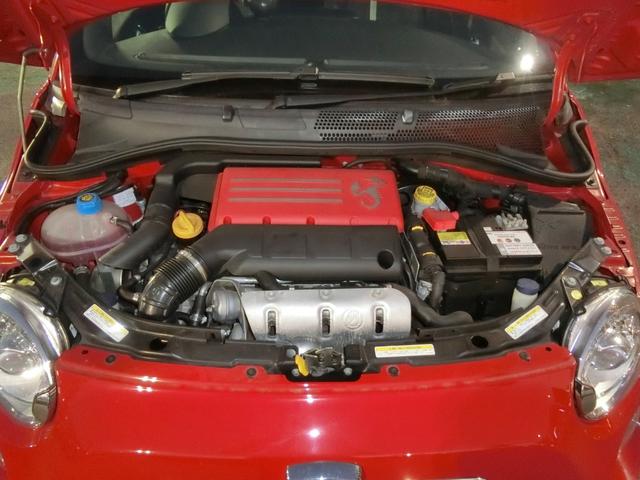 アバルト５００ ベースグレード　走行２６２９５Ｋｍ　カロッエリアナビ　フルセグ　ＢＴ　Ｂカメラ　　　ＨＩＤヘッドライト　フォグランプ　パドルシフト　純正１６ＡＷ　キーレスキー（42枚目）