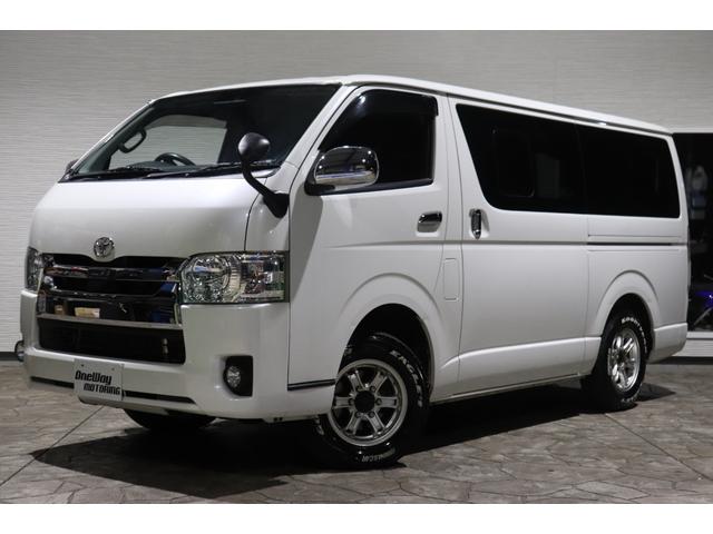 ハイエースバン ロングスーパーＧＬ　５型モデル４ＷＤ・ディーゼル・純正ＳＤナビ・フルセグブルーツース・バックカメラ・ＥＴＣ・ＬＥＤヘッドライト・ＴＳＳ・ＬＤＡ・ＡＨＢ・左側面軽損修復・ミラー型ドライブレコーダ・ＡＣ１００Ｖ・小窓（2枚目）