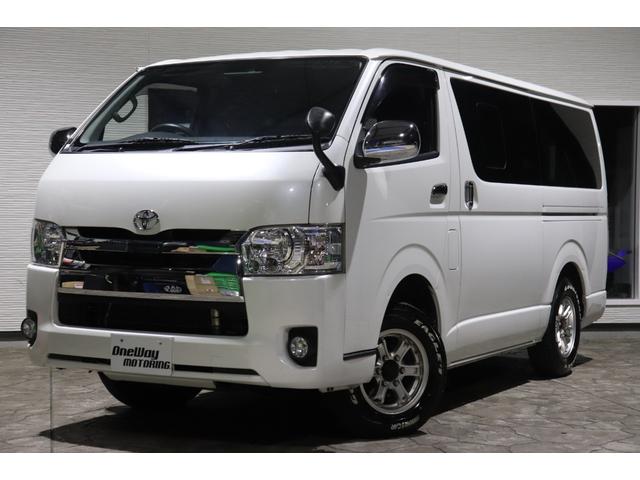 ハイエースバン ロングスーパーＧＬ　５型モデル４ＷＤ・ディーゼル・純正ＳＤナビ・フルセグブルーツース・バックカメラ・ＥＴＣ・ＬＥＤヘッドライト・ＴＳＳ・ＬＤＡ・ＡＨＢ・左側面軽損修復・ミラー型ドライブレコーダ・ＡＣ１００Ｖ・小窓（4枚目）