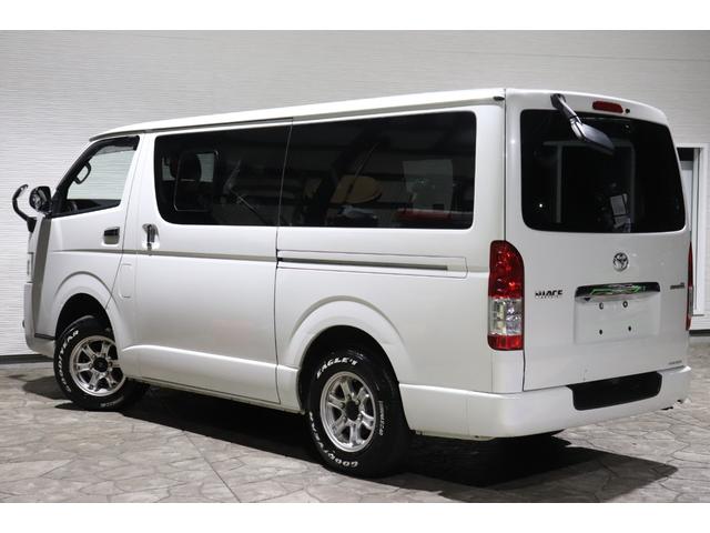 ハイエースバン ロングスーパーＧＬ　５型モデル４ＷＤ・ディーゼル・純正ＳＤナビ・フルセグブルーツース・バックカメラ・ＥＴＣ・ＬＥＤヘッドライト・ＴＳＳ・ＬＤＡ・ＡＨＢ・左側面軽損修復・ミラー型ドライブレコーダ・ＡＣ１００Ｖ・小窓（10枚目）