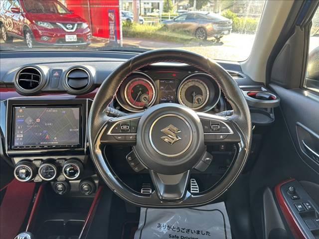 スイフトスポーツ ベースグレード 6速MT 純正8インチナビ フルセグ 全方位カメラ ETC 禁煙車 アイライン クスコタワーバー 衝突軽減ブレーキ レーダークルーズコントロール Bluetooth シートヒーター LEDヘッドライト(11枚目)