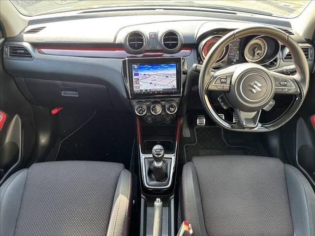 スイフトスポーツ セーフティパッケージ 6速MT 純正SDナビ フルセグTV 全方位カメラ LEDヘッドライト 禁煙車 レーダークルーズコントロール 衝突軽減ブレーキ Bluetooth ドライブレコーダー 純正17インチアルミホイール(3枚目)