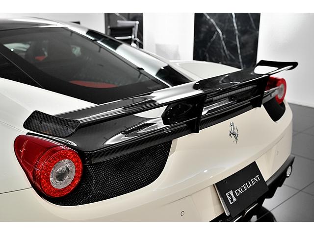 ４５８イタリア ベースグレード　新車並行　ＭＡＮＳＯＲＹボディキッドＦ／Ｓ／Ｒ　カーボンウィング＆ボンネット　ＶＥＬＬＡＮＯホイール　ブリリアントマフラー　ロッソネロオリジナル内装　レッドキャリパー　Ｆリフト　カーボンＬＥＤハンドル（8枚目）