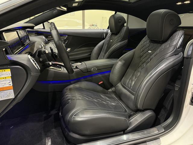 Sクラス S550 4マチック クーペ AMGライン S63仕様 純正S63エアロ/AMG鍛造20AW 社外マフラー カーボンステアリング パナメリカーナグリル ローダウン ゴールドキャリパー レザーEX デジーノブラックレザー ダイヤモンドホワイト(6枚目)