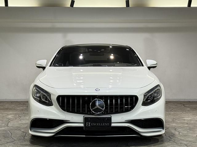 Sクラス S550 4マチック クーペ AMGライン S63仕様 純正S63エアロ/AMG鍛造20AW 社外マフラー カーボンステアリング パナメリカーナグリル ローダウン ゴールドキャリパー レザーEX デジーノブラックレザー ダイヤモンドホワイト(10枚目)