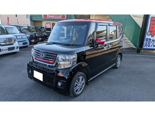 Ｎ－ＢＯＸ＋カスタム Ｇ・Ａパッケージ　レッド塗装　イモビライザー　キーレスエントリー　横滑り防止　スマートキー　ＥＴＣ　アイドリングストップ　ＡＡＣ　エアバッグ　ベンチシート　ＡＢＳ　衝突安全ボディ　衝突軽減（7枚目）