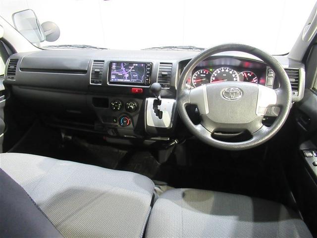 ハイエースバン ロングDX ワンセグ メモリーナビ ミュージックプレイヤー接続可 バックカメラ 衝突被害軽減システム ETC ドラレコ 乗車定員6人 ワンオーナー(4枚目)