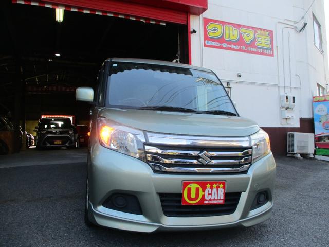 ソリオ ハイブリッドMX 車検2年 禁煙車 ナビ ブルートゥース フルセグTV パワースライドドア シートヒーター ETC スマートキー プッシュスタート フルエアロ リアスポ オートAC Tチェーン式エンジン(2枚目)