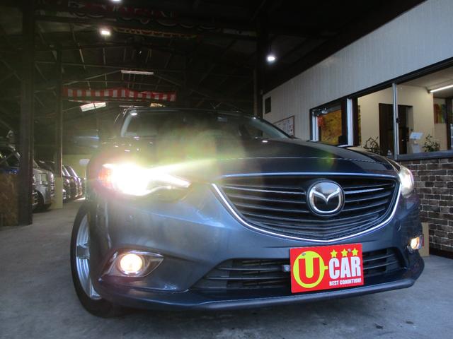 アテンザワゴン ＸＤ　Ｌパッケージ　車検２年　白本革シート　バックカメラ　シートヒーター　パワーシート　ブルートゥース　ナビ　フルセグＴＶ　ＥＴＣ　プッシュスタート　スマートキー　タイミングチェーン式エンジン　ターボ　禁煙車（5枚目）