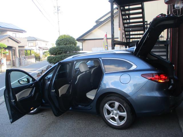 アテンザワゴン ＸＤ　Ｌパッケージ　車検２年　白本革シート　バックカメラ　シートヒーター　パワーシート　ブルートゥース　ナビ　フルセグＴＶ　ＥＴＣ　プッシュスタート　スマートキー　タイミングチェーン式エンジン　ターボ　禁煙車（11枚目）