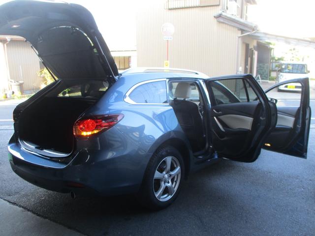 アテンザワゴン ＸＤ　Ｌパッケージ　車検２年　白本革シート　バックカメラ　シートヒーター　パワーシート　ブルートゥース　ナビ　フルセグＴＶ　ＥＴＣ　プッシュスタート　スマートキー　タイミングチェーン式エンジン　ターボ　禁煙車（13枚目）