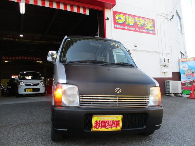 ワゴンＲ ＦＧ　５速ＭＴ　禁煙車　タイミングベルト交換済み　社外エアクリーナ　社外ハンドル　社外足回り　社外マフラー　社外ホイール　キセノンヘッドライト　ナビ　ＥＴＣ　ビレットグリル　メッキパーツ　リアスモーク施工（2枚目）