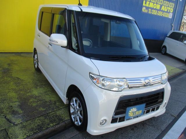 タント カスタムＬ　グー故障診断済　車検２年　保証　禁煙　フルセグ社外ナビ　ＤＶＤ　スマートキー　ＥＴＣ　スライドドア　オートエアコン　ＨＩＤ　フォグライト　ウインカーミラー　ベンチシート　フルフラット　ＡＷ　取説（10枚目）