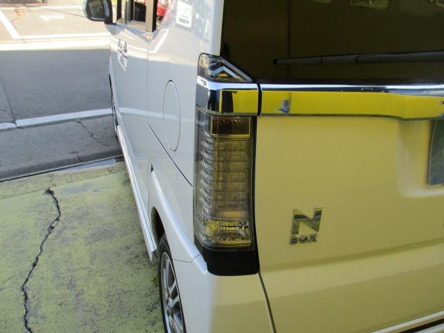 Ｎ－ＢＯＸカスタム Ｇ・Ｌパッケージ　グー故障診断済　車検２年　整備付　保証　禁煙　フルセグ社外ナビ　Ｂｌｕｅｔｏｏｔｈ　ＤＶＤ　Ｒカメ　プッシュスタート　スマートキー　ＥＴＣ　パワ－スライドドア　ＨＩＤ　フォグライト　ウインカーミラー（62枚目）