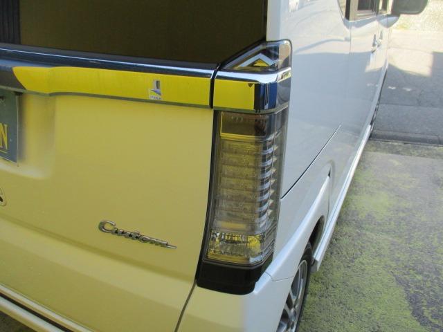 Ｎ－ＢＯＸカスタム Ｇ・Ｌパッケージ　グー故障診断済　車検２年　整備付　保証　禁煙　フルセグ社外ナビ　Ｂｌｕｅｔｏｏｔｈ　ＤＶＤ　Ｒカメ　プッシュスタート　スマートキー　ＥＴＣ　パワ－スライドドア　ＨＩＤ　フォグライト　ウインカーミラー（63枚目）
