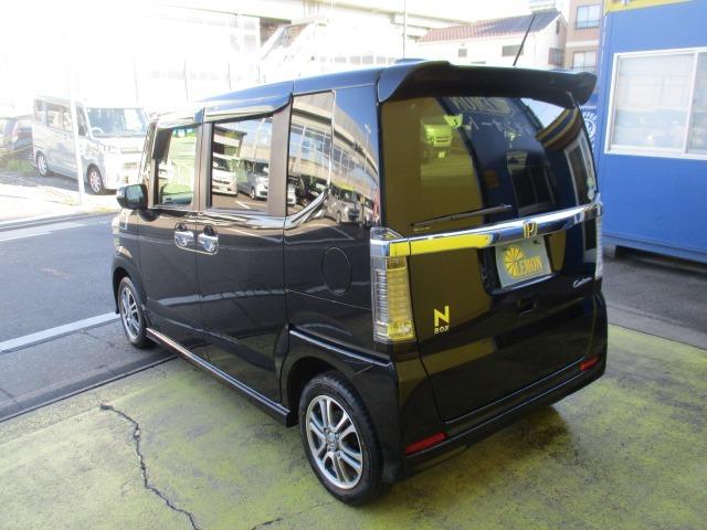 N-BOXカスタム G・Lパッケージ グー故障診断済 車検2年 整備付 保証 禁煙 フルセグ純正ナビ Bluetooth DVD Rカメ プッシュスタート スマートキー ETC パワ-スライドドア オートエアコン HID AW 取説(14枚目)