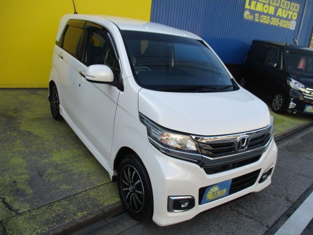 N-WGNカスタム G・Lパッケージ グー故障診断済 車検2年 整備付 保証 禁煙 フルセグ純正ナビ Bluetooth DVD Rカメ プッシュスタート スマートキー ETC ドラレコ クルコン HID オートエアコン AW 取説(10枚目)