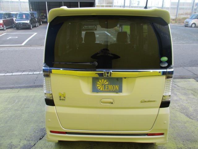 N-BOXカスタム G・Lパッケージ グー故障診断済 車検2年 整備付 保証 禁煙 フルセグ社外HDDナビ DVD Rカメ プッシュスタート スマートキー ETC 両パワースライドドア オートエアコン HID ウインカーミラー AW(13枚目)