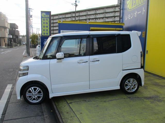 N-BOXカスタム G・Lパッケージ グー故障診断済 車検2年 整備付 保証 禁煙 フルセグ社外HDDナビ DVD Rカメ プッシュスタート スマートキー ETC 両パワースライドドア オートエアコン HID ウインカーミラー AW(15枚目)