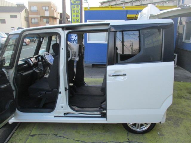 N-BOXカスタム G・Lパッケージ グー故障診断済 車検2年 整備付 保証 禁煙 フルセグ社外HDDナビ DVD Rカメ プッシュスタート スマートキー ETC 両パワースライドドア オートエアコン HID ウインカーミラー AW(49枚目)
