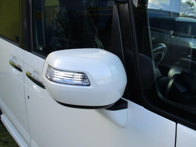 N-BOXカスタム G・Lパッケージ グー故障診断済 車検2年 整備付 保証 禁煙 フルセグ社外HDDナビ DVD Rカメ プッシュスタート スマートキー ETC 両パワースライドドア オートエアコン HID ウインカーミラー AW(66枚目)