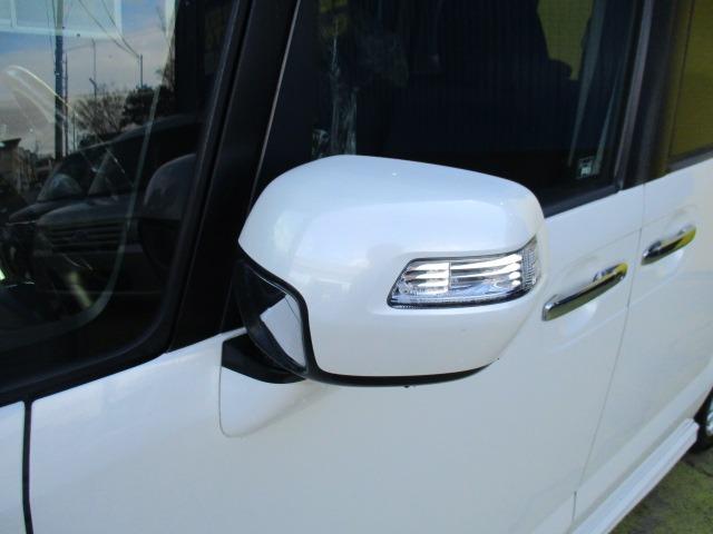 N-BOXカスタム G・Lパッケージ グー故障診断済 車検2年 整備付 保証 禁煙 フルセグ社外HDDナビ DVD Rカメ プッシュスタート スマートキー ETC 両パワースライドドア オートエアコン HID ウインカーミラー AW(67枚目)