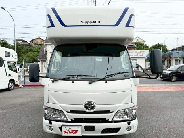 カムロード キャンパー厚木　パピィ４８０ＳＧリチウム　固体リン酸鉄リチウムイオン４１６Ａｈ　家庭用エアコン　ＦＦヒーター　ソーラーパネル７２０Ｗ　走行充電６０Ａ　２０００Ｗインバーター　ＬＥＤヘッドライト　衝突軽減ブレーキ　６速ＡＴ（4枚目）