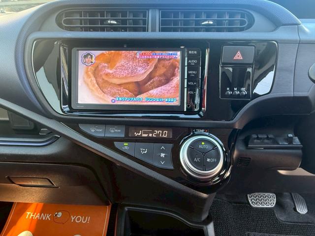 アクア Ｓ　メモリーナビ　ワンセグＴＶ　衝突軽減ブレーキ　バックカメラ　ＥＴＣ　前後ドライブレコーダー　スマートキー　ＬＥＤヘッドライト　メッキドアミラーカバー（15枚目）