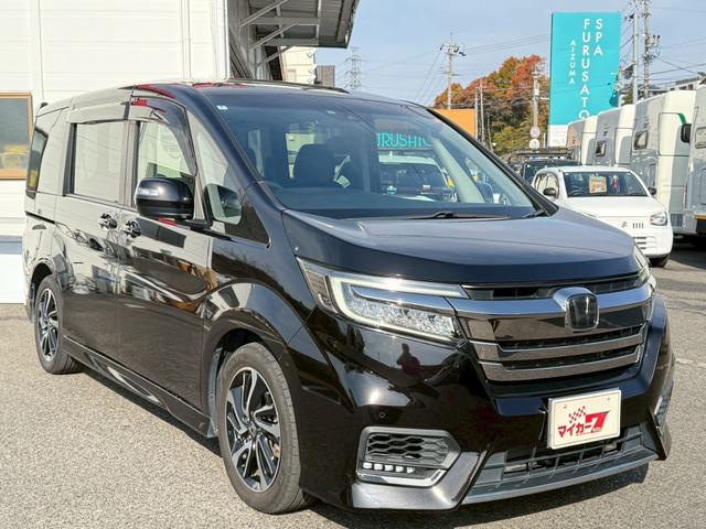 ステップワゴンスパーダ スパーダ・クールスピリット　ホンダセンシング　ワンオーナー　ＬＥＤヘッドライト　スマートキー　衝突軽減ブレーキ　純正９インチナビ　後席モニター　ＥＴＣ　バックカメラ　両側パワースライドドア　左右シートヒーター　パドルシフト　純正エンジンスターター（3枚目）
