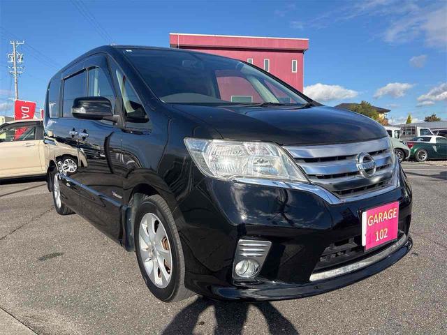 セレナ ハイウェイスター S-ハイブリッド Vセレクション バックカメラ ナビ TV オートクルーズコントロール 両側電動スライドドア オートライト HID スマートキー アイドリングストップ 電動格納ミラー 後席モニター 3列シート CVT アルミホイール(13枚目)