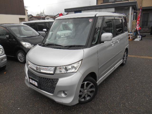 パレットSW TS ターボ タイミングチェーンモデル スマートキー プッシュスタート ナビ CD/DVD再生 純正アルミ 両側パワースライドドア HIDライト フォグライト エアロ Wエアバック ABS 盗難防止装置(9枚目)