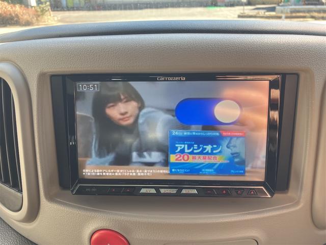 キューブ １５Ｘ　Ｖセレクション　ＥＴＣ　ナビ　ＴＶ　スマートキー　ベンチシート　ＣＶＴ　ＣＤ　ＵＳＢ　ミュージックプレイヤー接続可　Ｂｌｕｅｔｏｏｔｈ　盗難防止システム　衝突安全ボディ　ＡＢＳ　エアコン　パワーステアリング（4枚目）