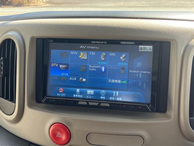 キューブ １５Ｘ　Ｖセレクション　ＥＴＣ　ナビ　ＴＶ　スマートキー　ベンチシート　ＣＶＴ　ＣＤ　ＵＳＢ　ミュージックプレイヤー接続可　Ｂｌｕｅｔｏｏｔｈ　盗難防止システム　衝突安全ボディ　ＡＢＳ　エアコン　パワーステアリング（5枚目）