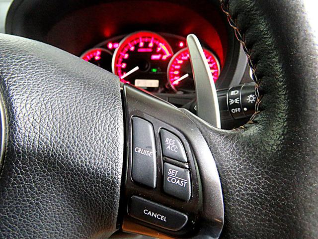 インプレッサ ＷＲＸ　ＳＴＩ　Ａライン　オレンジレザーシート　スマートキー　ＳＴＩ１８ＡＷ　パドルシフト　スポーツＡＴ搭載　プッシュスタート　フォグランプ　ＳＩドライブ　４ＷＤ　ターボ　ＨＩＤ（25枚目）