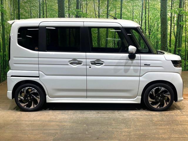 スペーシアカスタム ハイブリッドXSターボ 届出済未使用車 メーカーOP9型ナビ 両側電動ドア 全周囲カメラ 衝突被害軽減システム レーダークルーズ Bluetooth フルセグ ハーフレザーシート コーナーセンサー スマートキー LEDヘッド(52枚目)