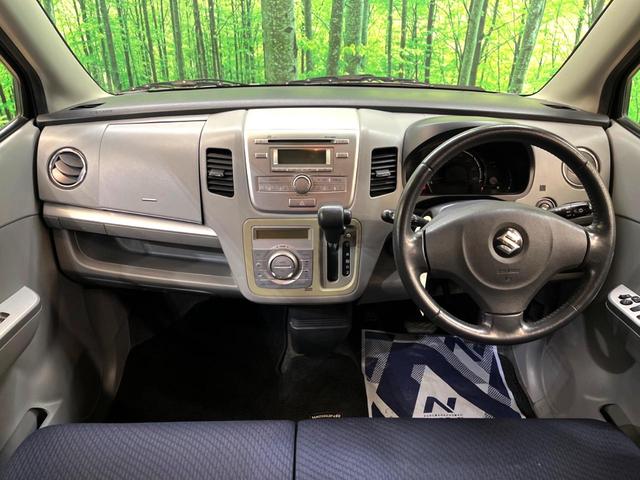 ワゴンR FXリミテッド スマートキー オートエアコン 純正14インチアルミ 純正オーディオ アームレスト シートリフター 電動格納ドアミラー バニティミラー 禁煙車(2枚目)