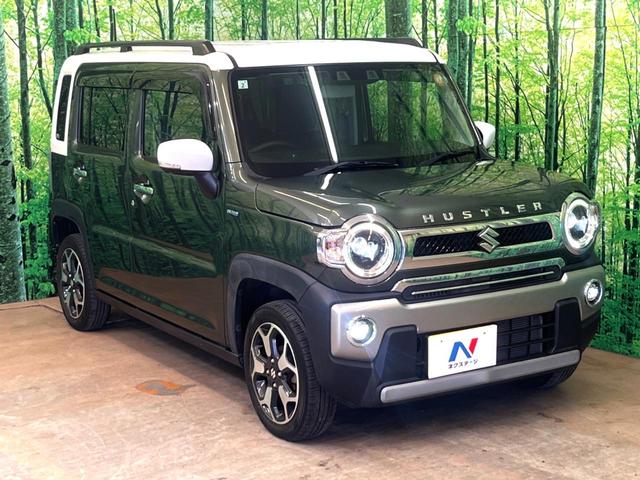 ハスラー Jスタイル 純正SDナビ バックカメラ 衝突被害軽減システム 禁煙車 コーナーセンサー スマートキー シートヒーター LEDヘッド ルーフレール オートハイビーム 車線逸脱警報 オートライト オートエアコン(16枚目)