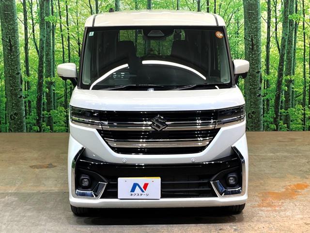 スペーシアカスタム ハイブリッドXS メーカー9型ナビ 全周囲カメラ 両側電動スライド レーダークルーズ シートヒーター ステアリングヒーター ETC HUD スマートキー 本革巻きステアリング LEDヘッドライト 禁煙車(9枚目)