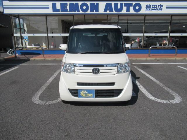 N-BOX G SSパッケージ 社外SDナビ 地デジTV Bカメラ スマートキー プッシュスタート オートエアコン 両側パワースライド 横滑り防止装置 純正14インチAW ウインカーミラー タイミングチェーン 車検2年 OBD診断済(7枚目)