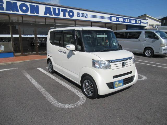 N-BOX G SSパッケージ 社外SDナビ 地デジTV Bカメラ スマートキー プッシュスタート オートエアコン 両側パワースライド 横滑り防止装置 純正14インチAW ウインカーミラー タイミングチェーン 車検2年 OBD診断済(8枚目)